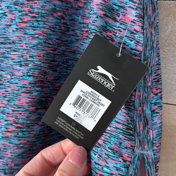 Slazenger Luminescent Space Dye Knot Skort in Coral Carnival Size S NWT - Picture 2 of 5